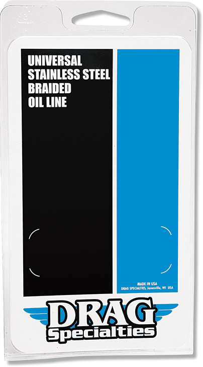 Drag Specialties Universal Oil Line - Stainless Steel - 13"