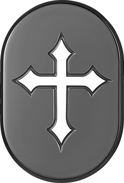 Figurati Designs Antenna Cover - Right Rear Fender - Cross - Black Fd41-Ac-Blk-Rt