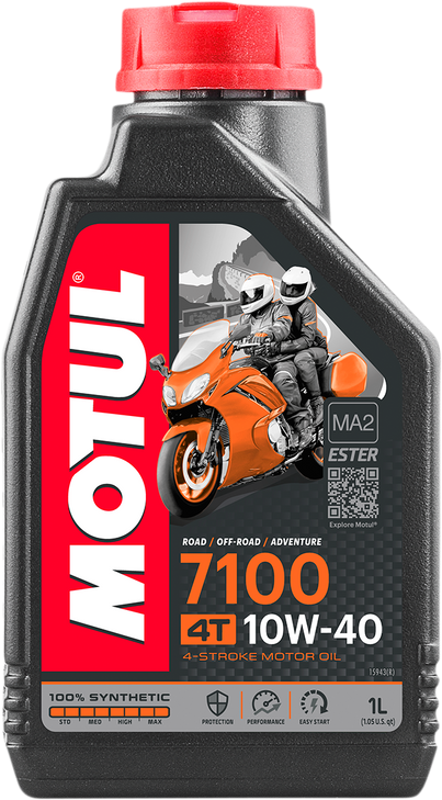 Motul 7100 4T Synthetic Oil - 10W-40 - 1L 104091