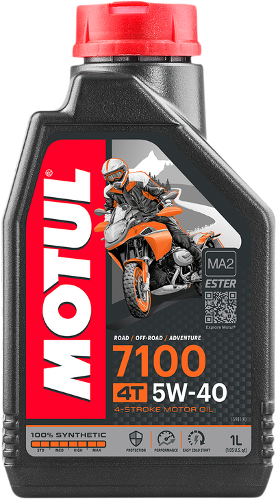 Motul 7100 4T Synthetic Oil - 5W-40 - 1L 104086