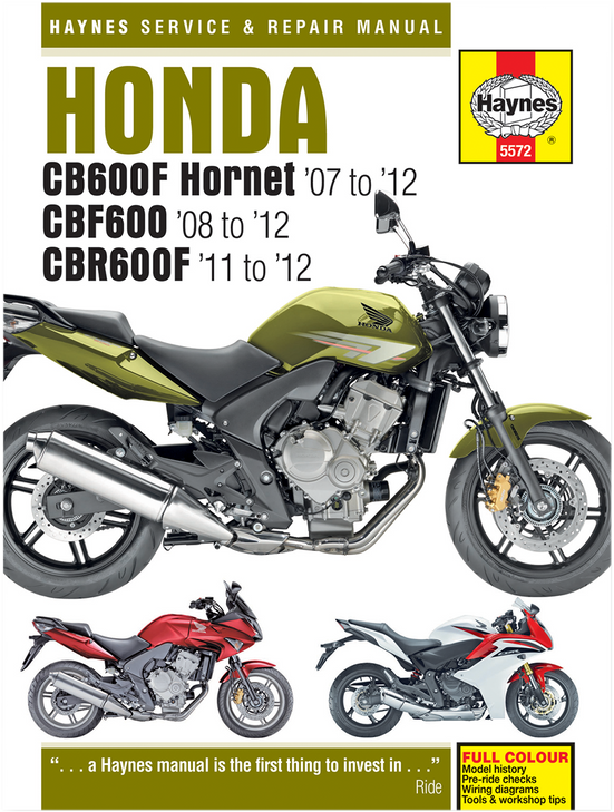 Haynes Manual - Honda Cb/R/F600(F) '07-'12 M5572