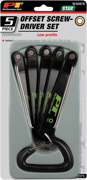 Performance Tool Star Driver - Set - Low Profile W30978