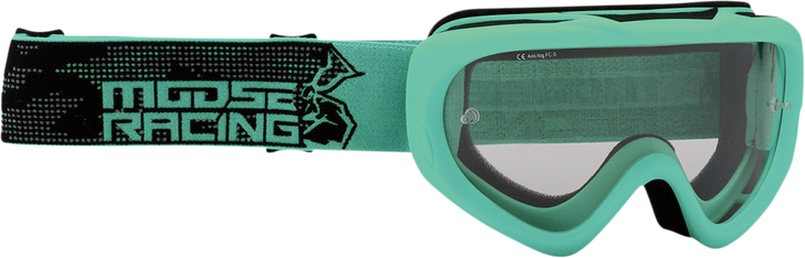 Moose Racing Youth Qualifier Goggles - Agroid - Mint - Clear 2601-2664