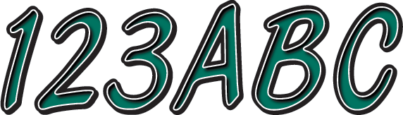 Hardline I.D. Sticker Kit - 400 Series - Green Tebkg400