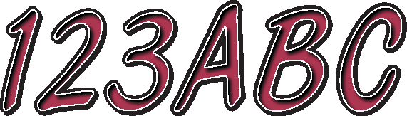 Hardline I.D. Sticker Kit - 400 Series - Burgundy Rubkg400