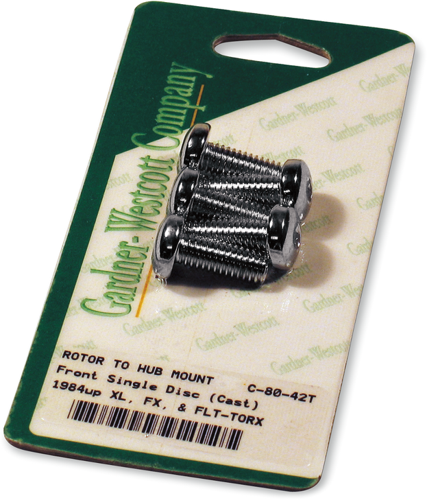 Gardner-Westcott Rotor Bolt Set - Cast - Chrome C-80-42T