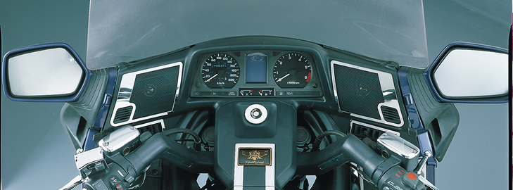 Parts Unlimited Speaker Accent Trim - Chrome - Front