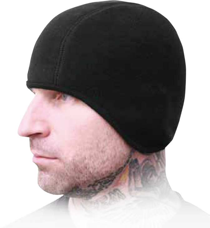 Schampa & Dirt Skins Fleece Skullcap - Black Sklcp001
