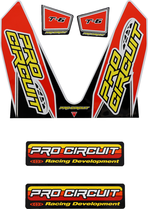 Pro Circuit T-6 Mini Decal - Red Dc22Mini