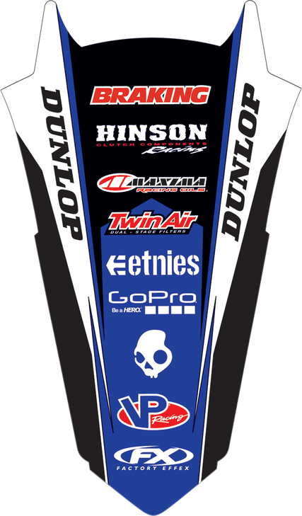 Factory Effex Rear Fender Graphic - Yz 250F/450F 21-32234