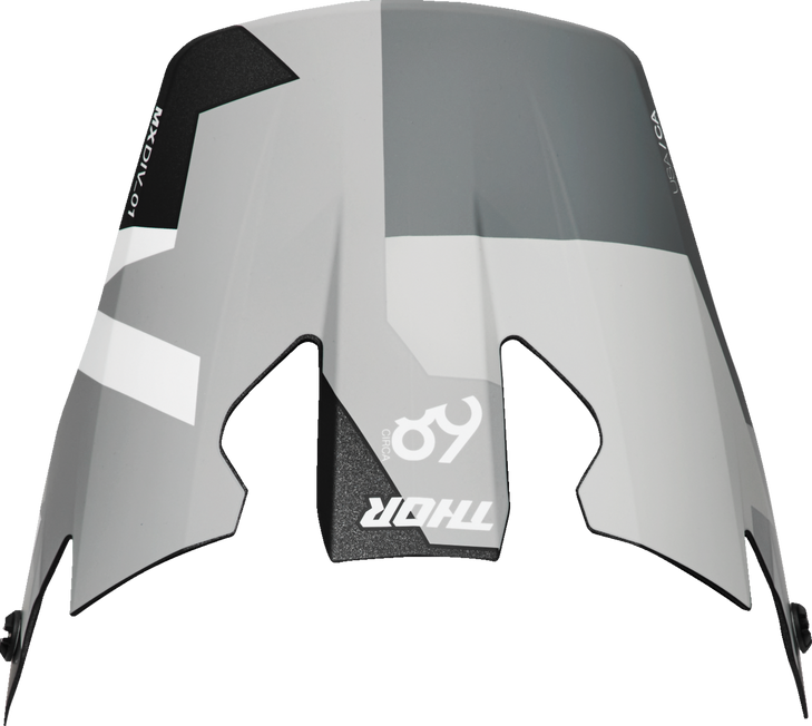 Reflex Sport Visor - Carbon Brave - Gray/White