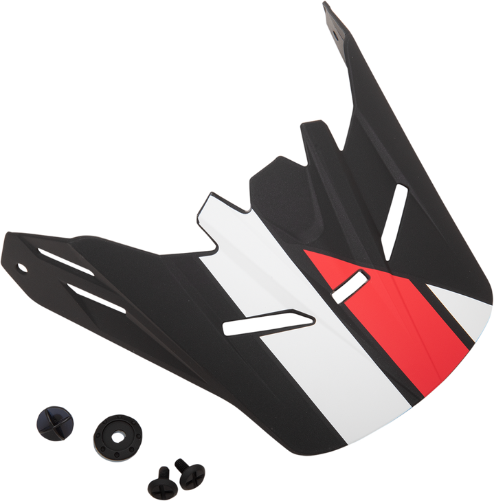 Z1R Rise Visor - Youth - Evac - Matte Black/Red/White