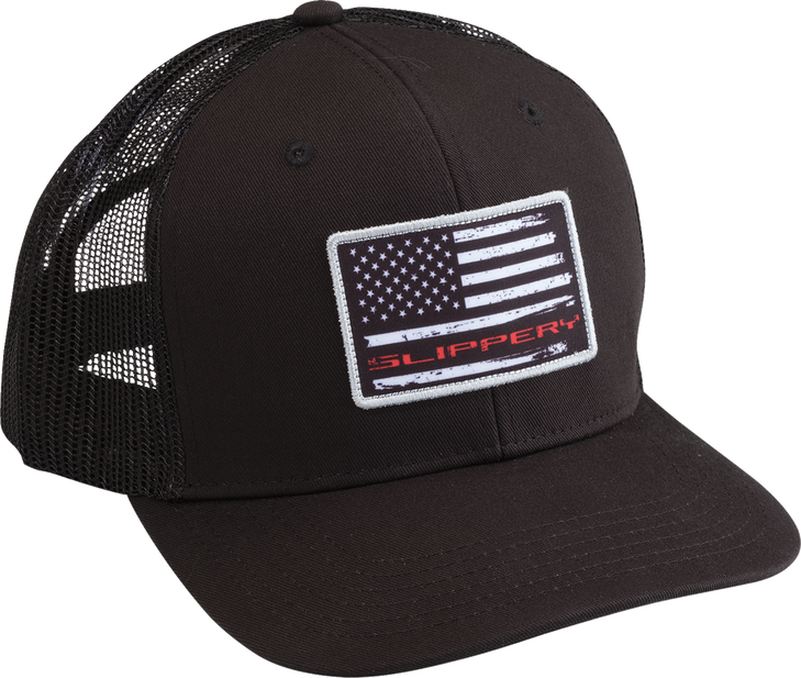 Slippery Hat Slippery Flag Black