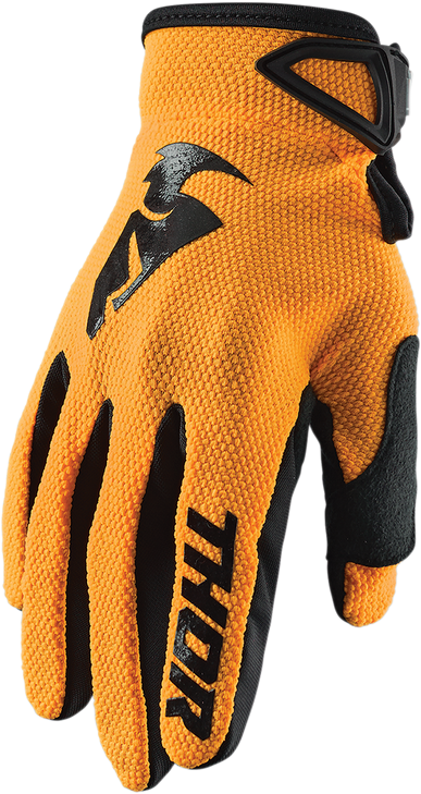 Thor Sector Gloves - Orange/Black - Medium