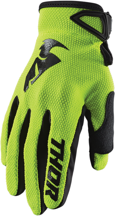 Thor Sector Gloves - Acid/Black - Medium