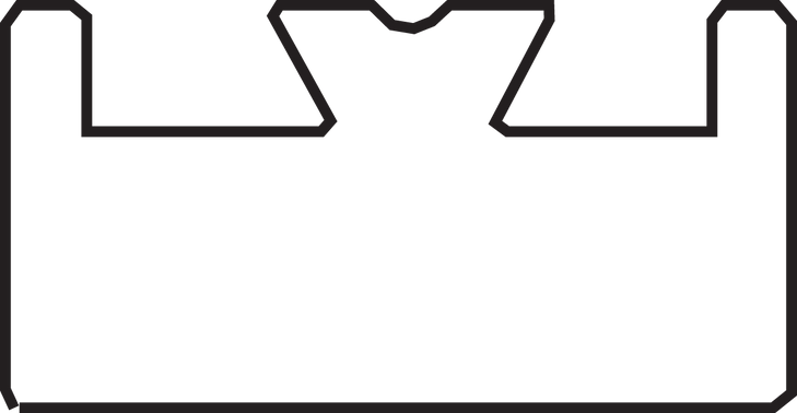 Garland Black Replacement Slide - Graphite - Profile 12 - Length 47.00" - Yamaha 12-4700-1-01-12