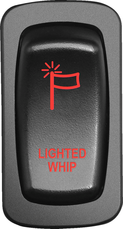Moose Utility Switch - Whip Light - Red Whp-Car-R
