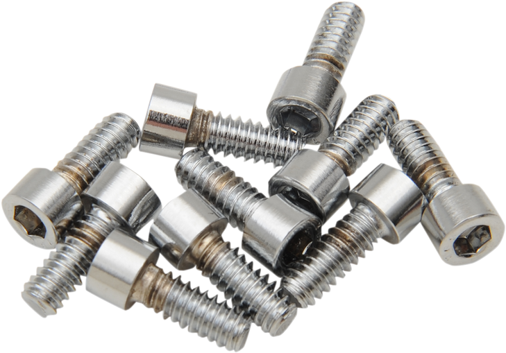 Drag Specialties Bolts - Socket-Head - Replacement - Smooth/Coarse Thread - #10-24 X 3/8" - 10 Pack
