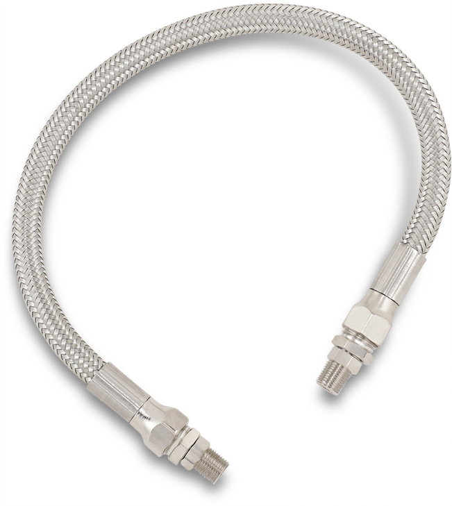 Drag Specialties Universal Oil Line - Stainless Steel - 15"