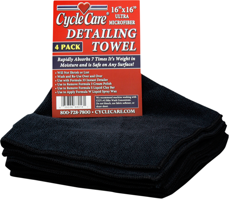 Cycle Care Formulas Micro Fiber Towel - 4 Pack 88016