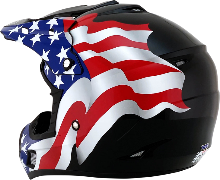 Afx Fx-17 Helmet - Flag - Black - 4Xl 0110-7632