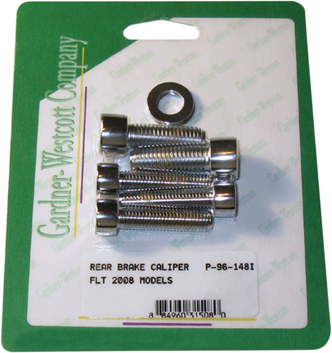 Gardner-Westcott Mounting Bolt Kit - Brake Caliper - Socket-Head - Rear P-96-148I