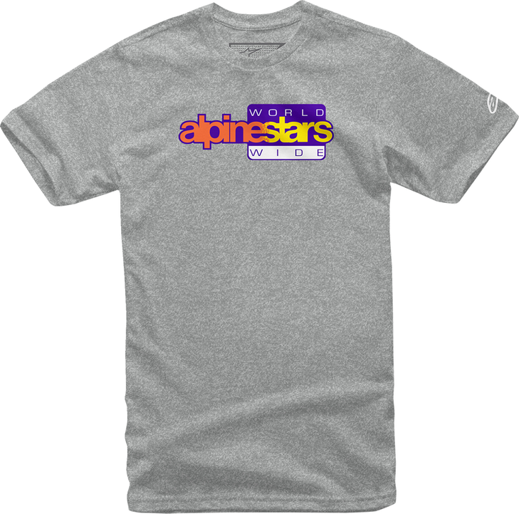 World Wide Again T-Shirt - Heather Gray - Large 1232-722361026L