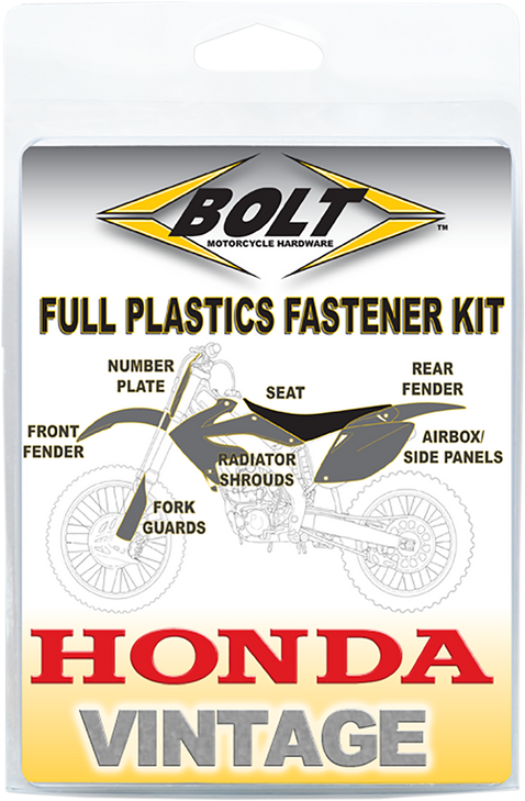 Bolt Body Work Fastener Kit - Honda Hon-9297104