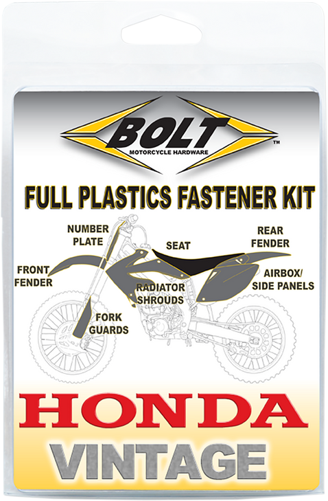Bolt Body Work Fastener Kit - Honda Hon-9001103