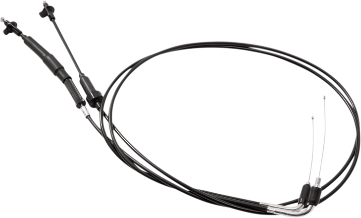 Motion Pro Black Vinyl Throttle Cable - Pull - Polaris 10-0173