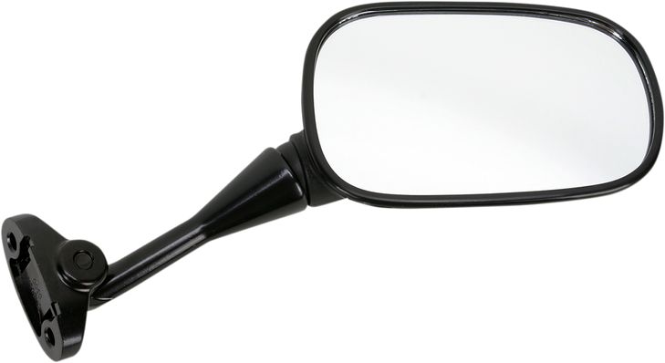 Mirror - Side View - Oval - Black - Right 20-87021
