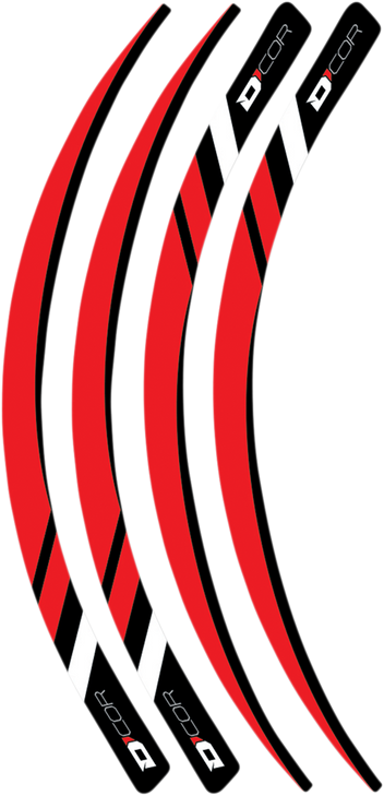 D'Cor Visuals Rim Decal - Red 40-80-216