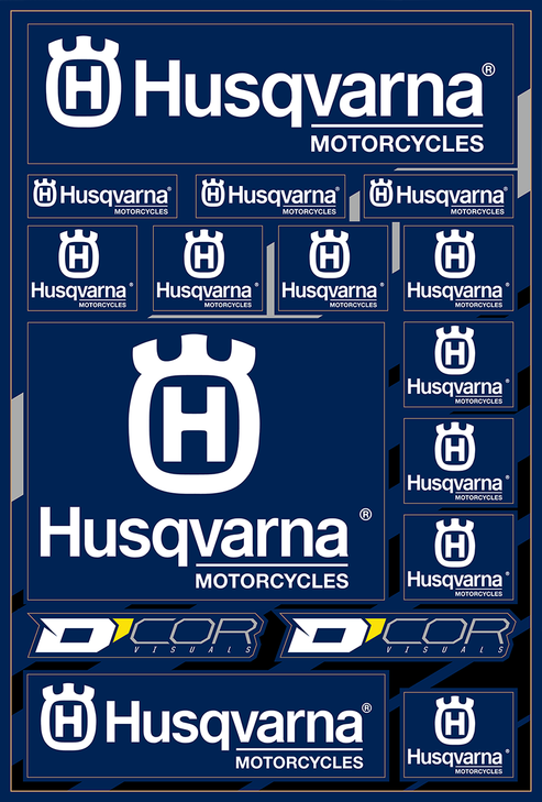 D'Cor Visuals Decal Sheet - Husqvarna 40-70-100