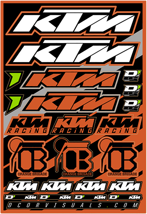 D'Cor Visuals Decal Sheet - Ktm 40-30-100