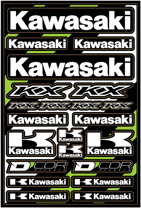 D'Cor Visuals Decal Sheet - Kawasaki Cor2 40-20-101