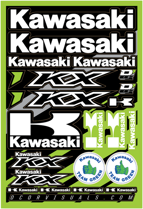 D'Cor Visuals Decal Sheet - Kawasaki 40-20-100