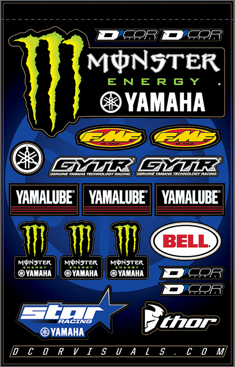 D'Cor Visuals Decal Sheet - Star Yamaha/Monster 40-50-117