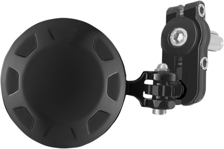 Parts Unlimited Mirror - Handlebar End - Round - Black