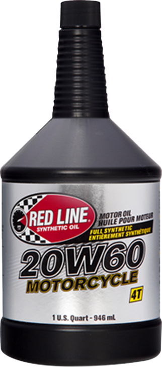 Red Line Synthetic Oil 20W60 Motorcycle Oil - 1 Quart 12604
