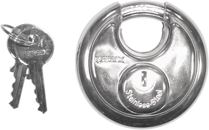 Trimax Stainless Steel Round Padlock - Keyed Trp170