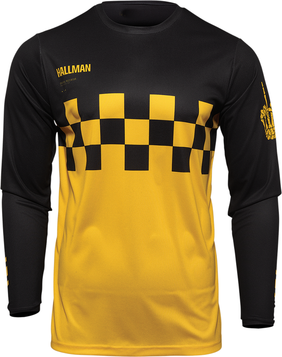 Thor Hallman Differ Cheq Jersey - Yellow/Black - Small