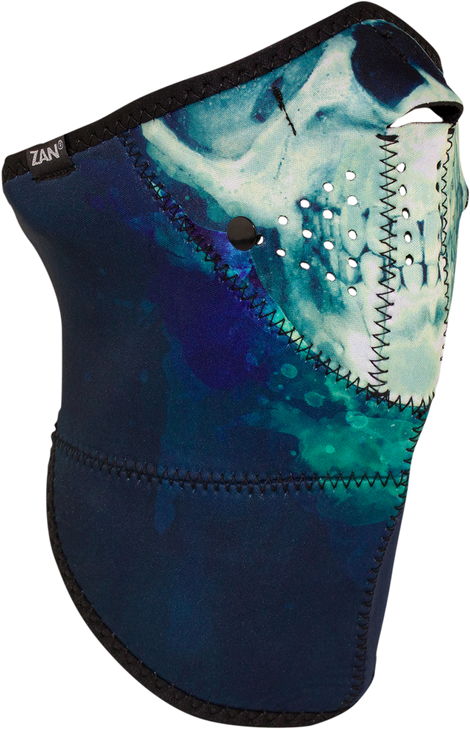 Zan Headgear 3-Panel Neo-X Neoprene Face Mask - Midnight Skull Wnx417H3