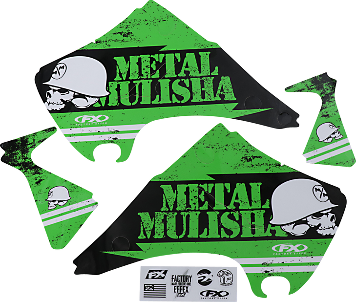 Factory Effex Metal Mulisha Graphic Kit - Kawasaki 23-11120