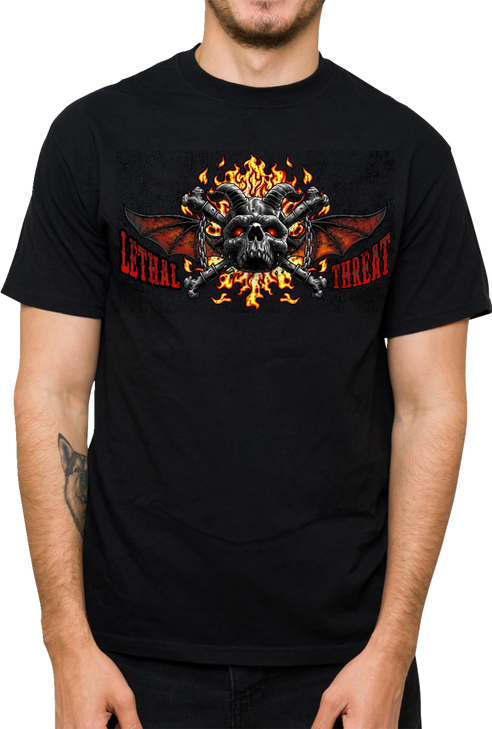 Lethal Threat Hell Was Full T-Shirt - Black - Medium Lt20901M