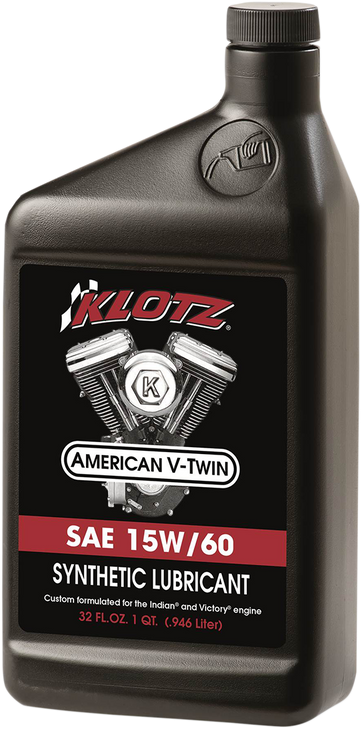 Klotz Oil V-Twin Synthetic Oil - 15W-60 - 1 U.S. Quart Kv-1560