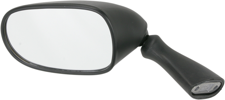 Mirror - Side View - Oval - Black - Left 20-78232