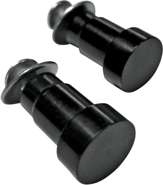 Joker Machine Hole Plugs - Mirror - Handlebar End - Flush-Mounted - Black - Pair - Triumph 09-031