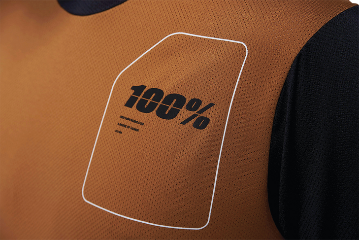 100% Ridecamp Short-Sleeve Jersey - Terracotta/Black - Small 40027-00015