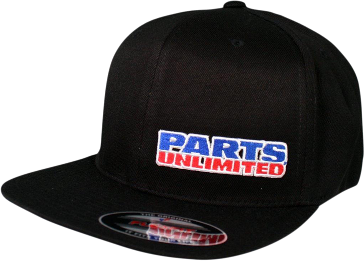 Throttle Threads Parts Unlimited Flat Bill Hat - Black Psu24H12Bkor