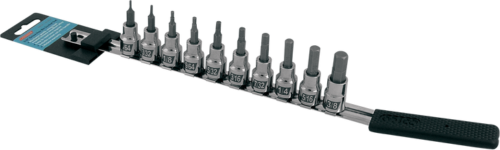 Cruztools Socket Bit Set - Hex - Inch In38Hbs
